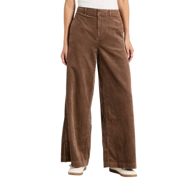 Universal Thread Pants - Universal Thread Women's Brown Corduroy High Rise Palazzo Pants Size 6